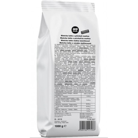 AG PRO Matcha latte malina 1000g