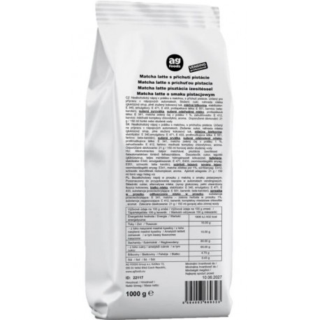 AG PRO Matcha latte pistacie 1000g