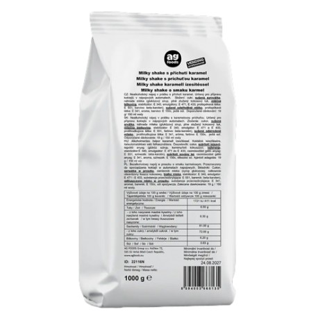 AG PRO Milky shake s příchutí karamel 1000g